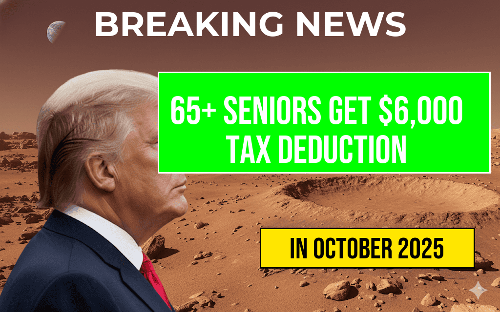 Senior Taxpayers Aged 65+ Eligible for Additional $6,000 Deduction in 2025